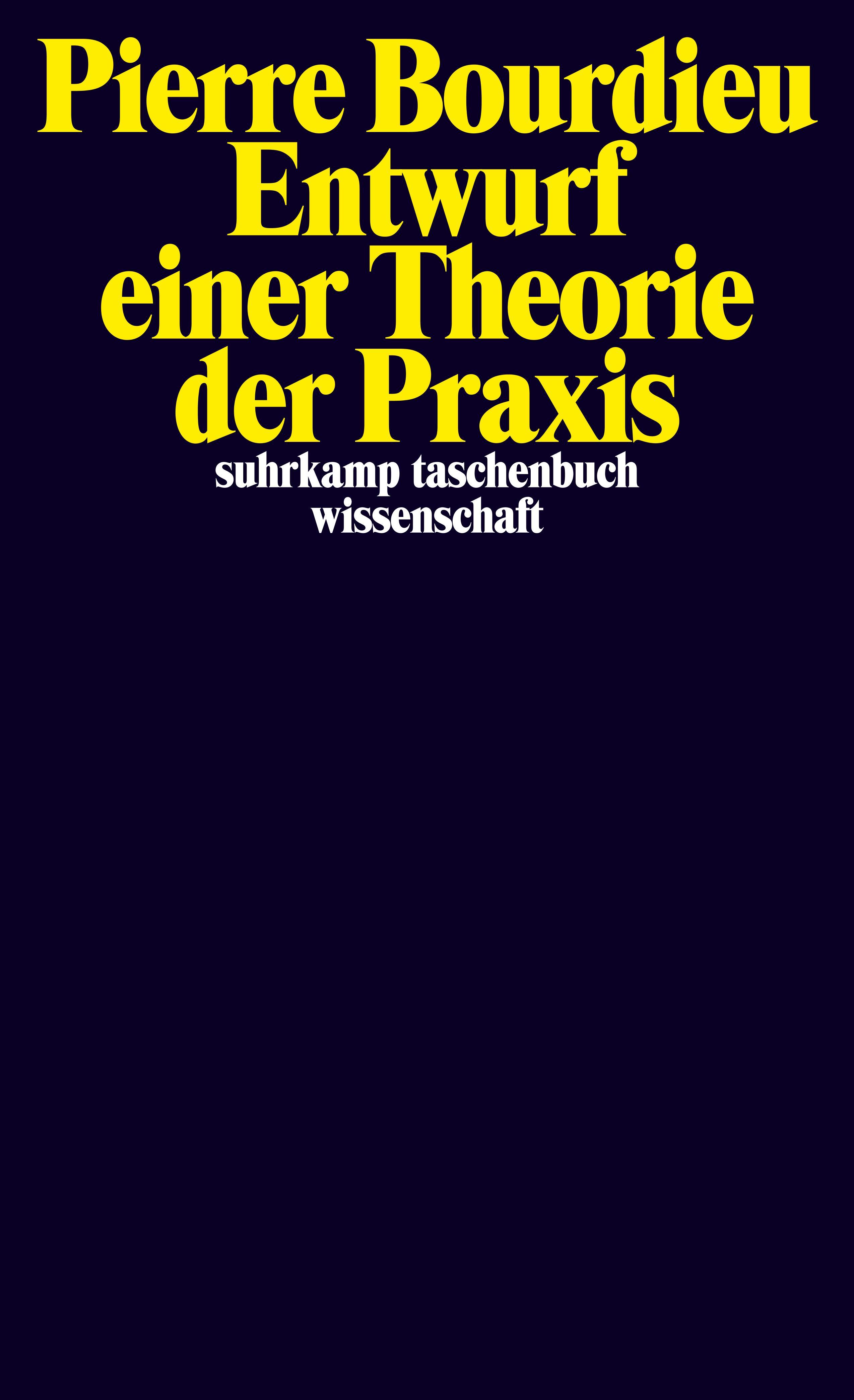 Vorderes Coverbild Entwurf einer Theorie der Praxis