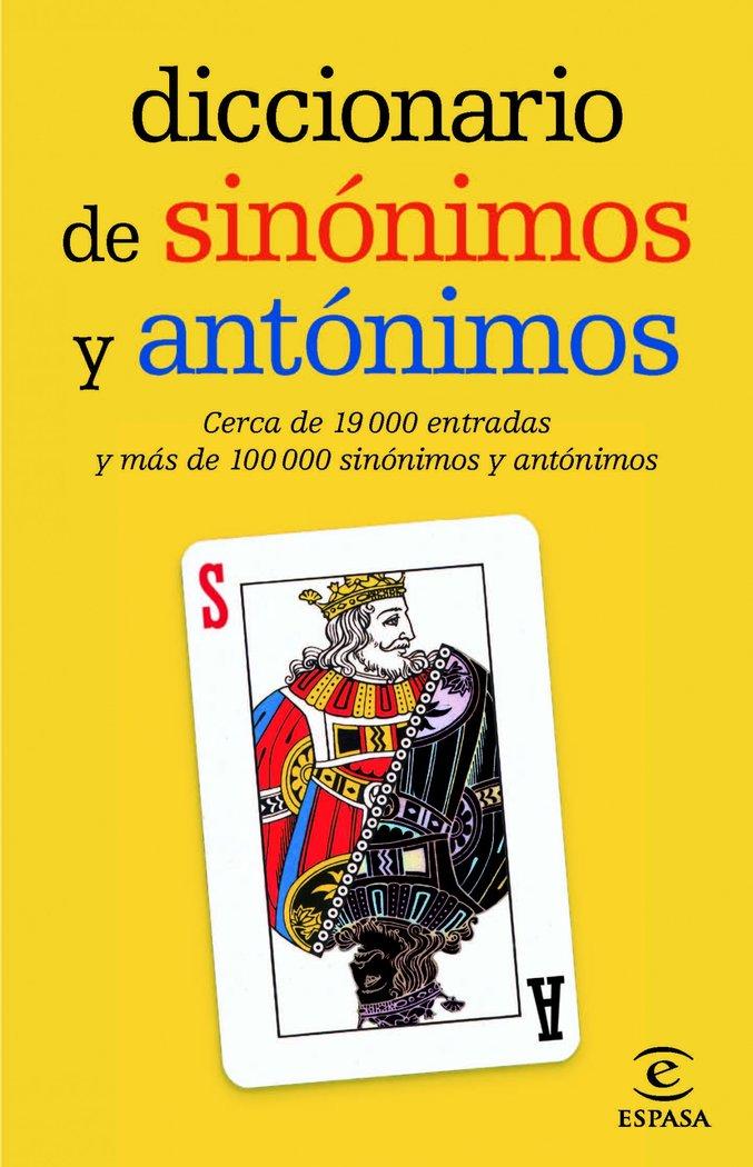 Vorderes Coverbild Diccionario de sinónimos y antónimos