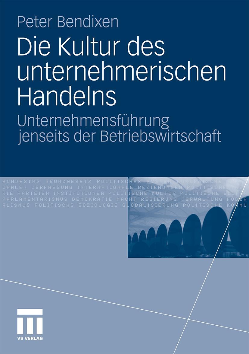 Vorderes Coverbild Die Kultur des unternehmerischen Handelns