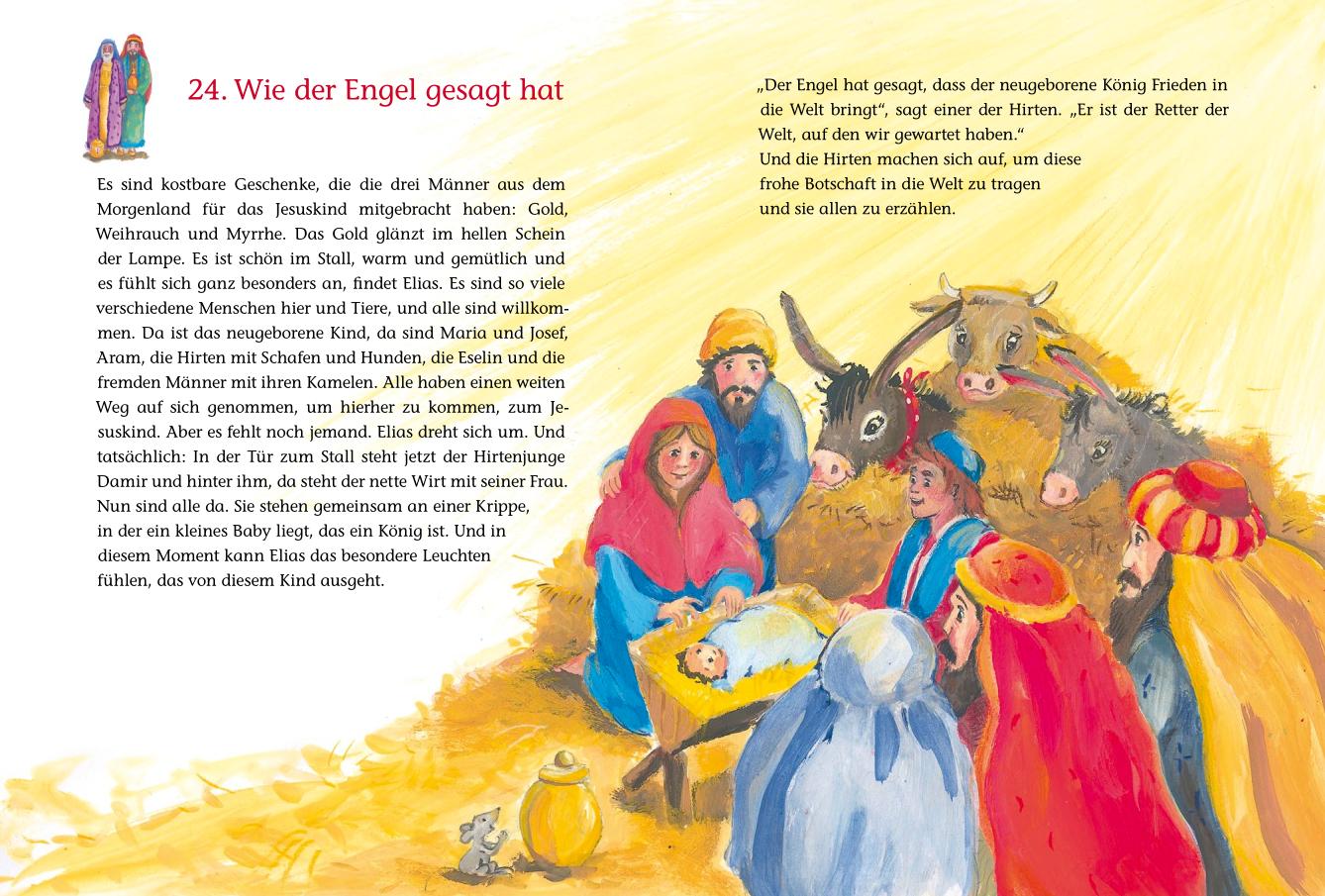 Beispielinhalt (Bild) Elias auf dem Weg nach Betlehem