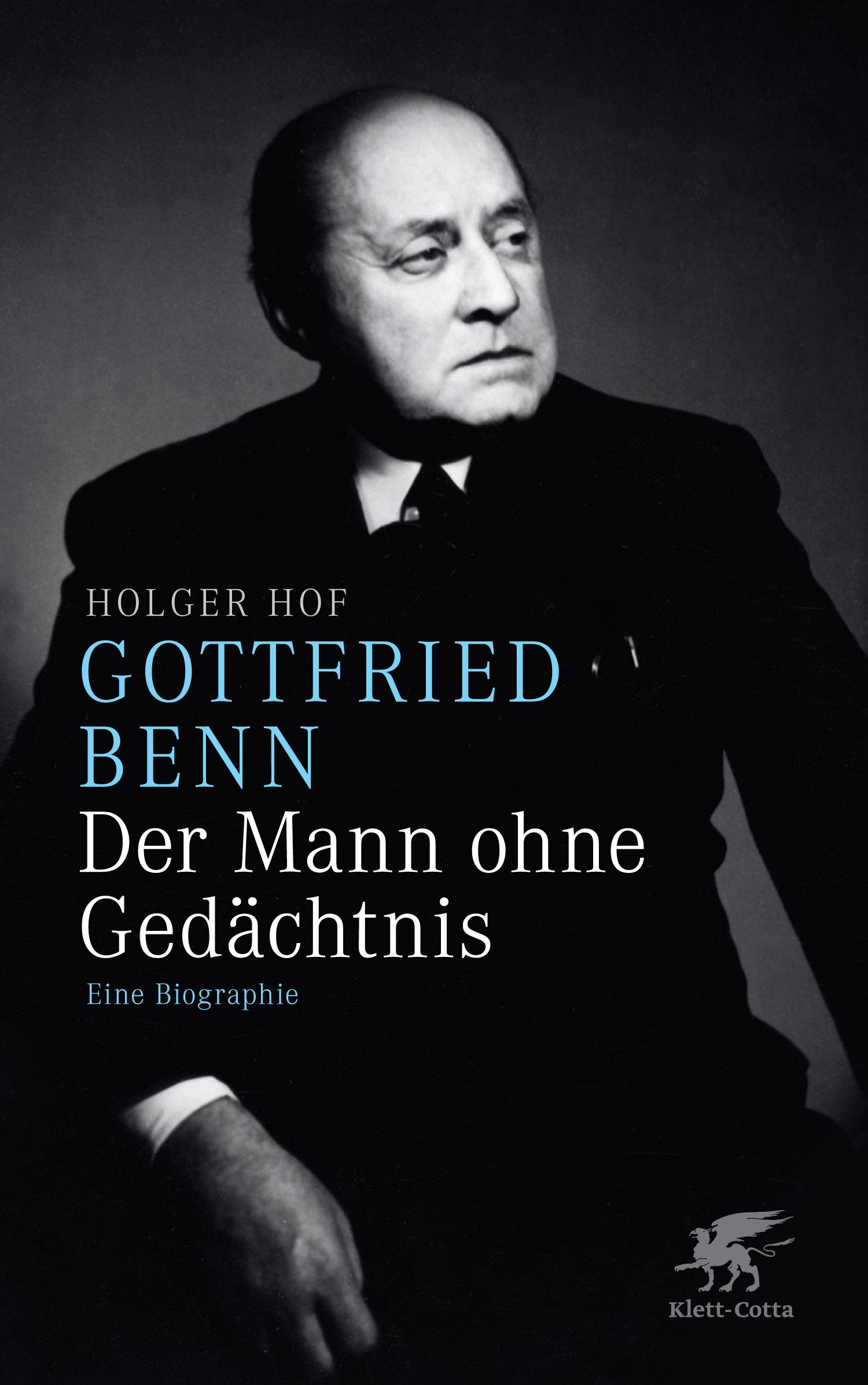 Vorderes Coverbild Gottfried Benn. Der Mann ohne Gedächtnis