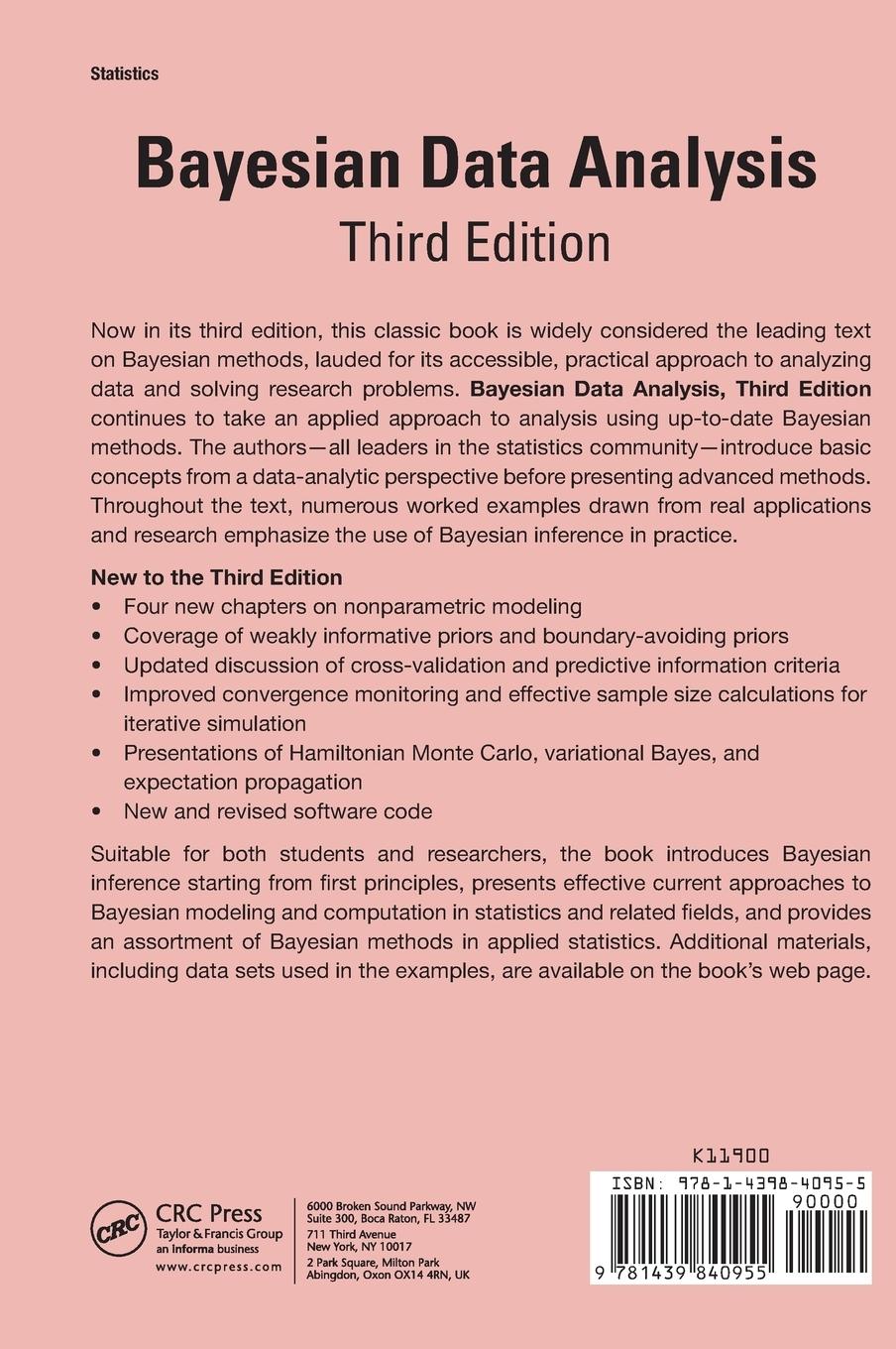 Rückseitencover Bayesian Data Analysis