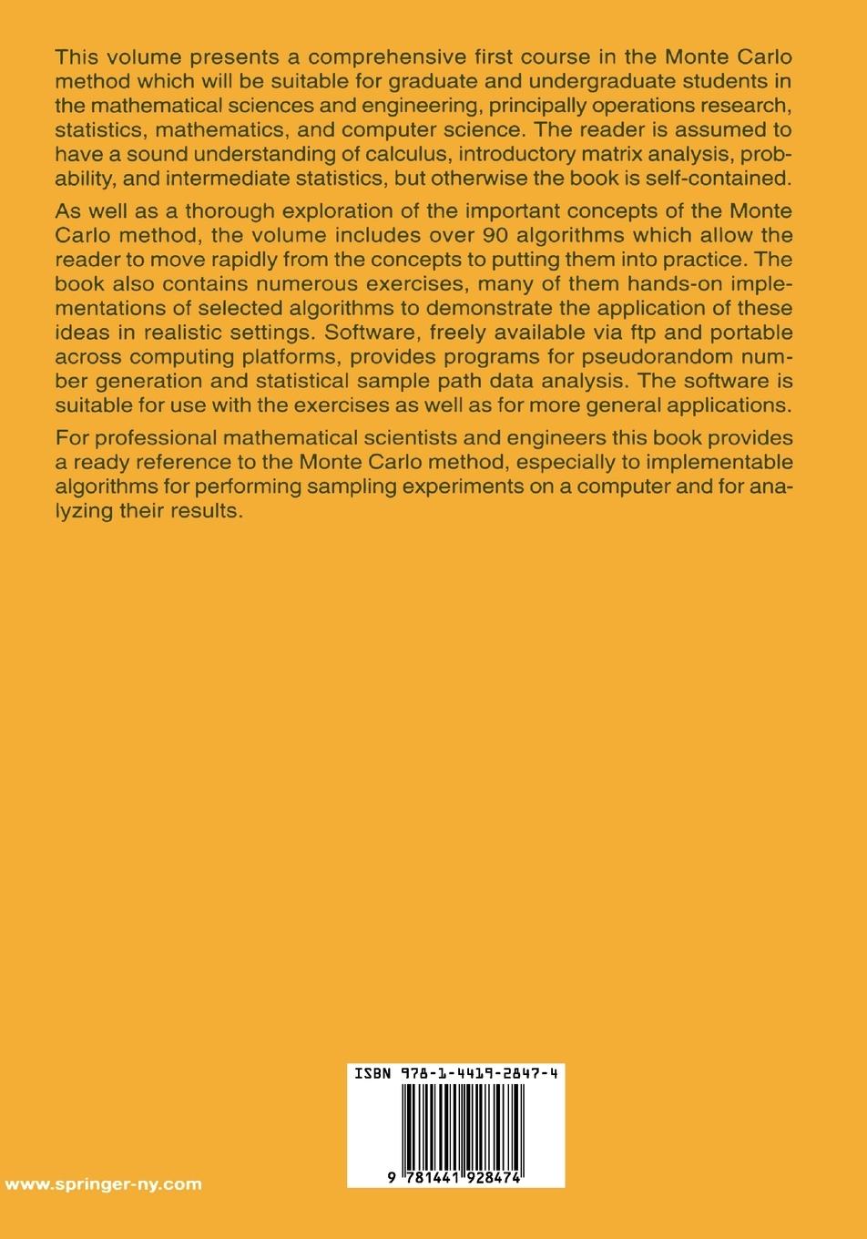 Rückseitencover Monte Carlo