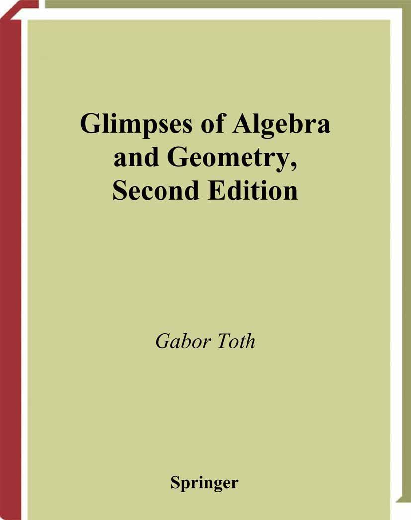 Vorderes Coverbild Glimpses of Algebra and Geometry