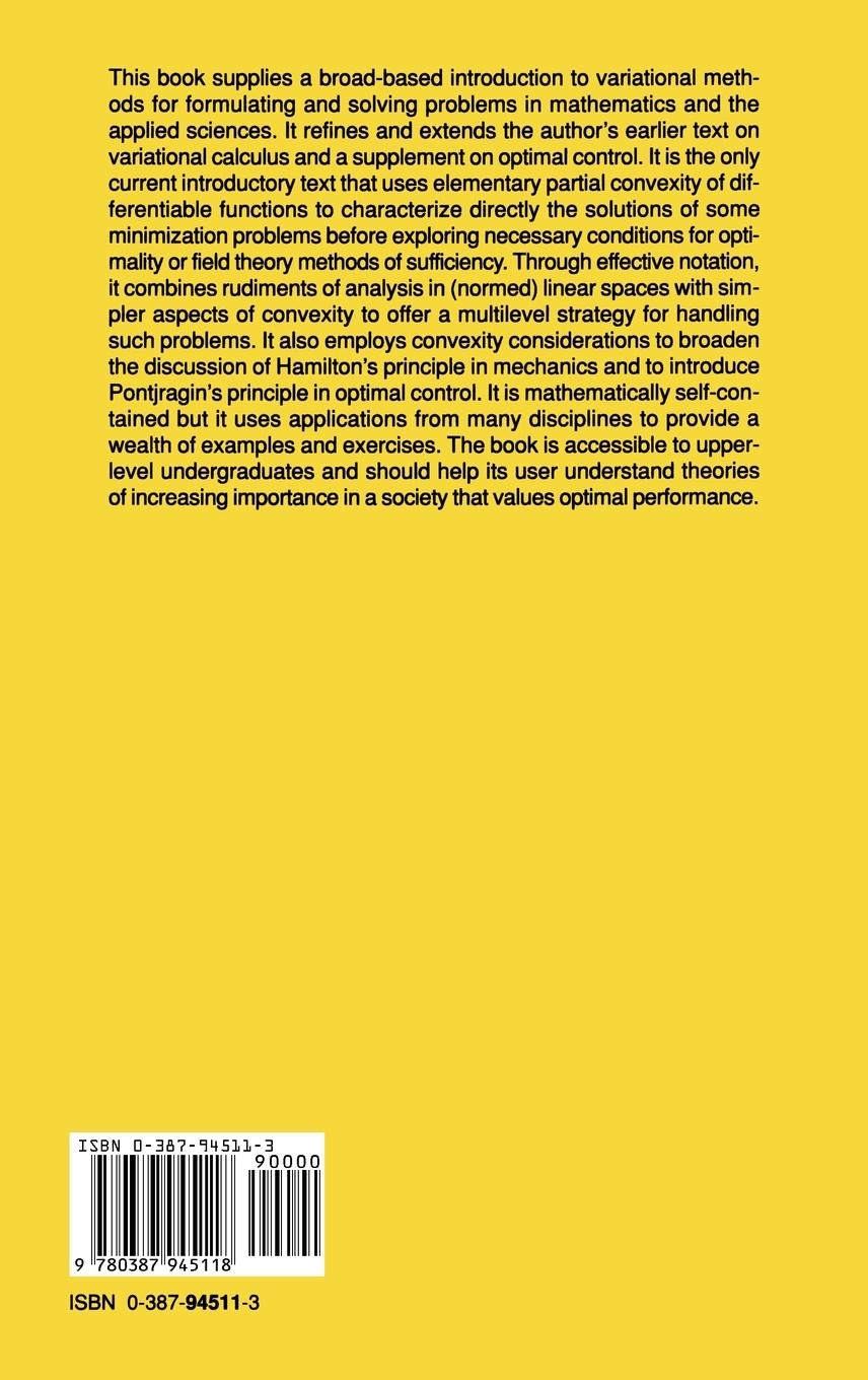 Rückseitencover Variational Calculus and Optimal Control