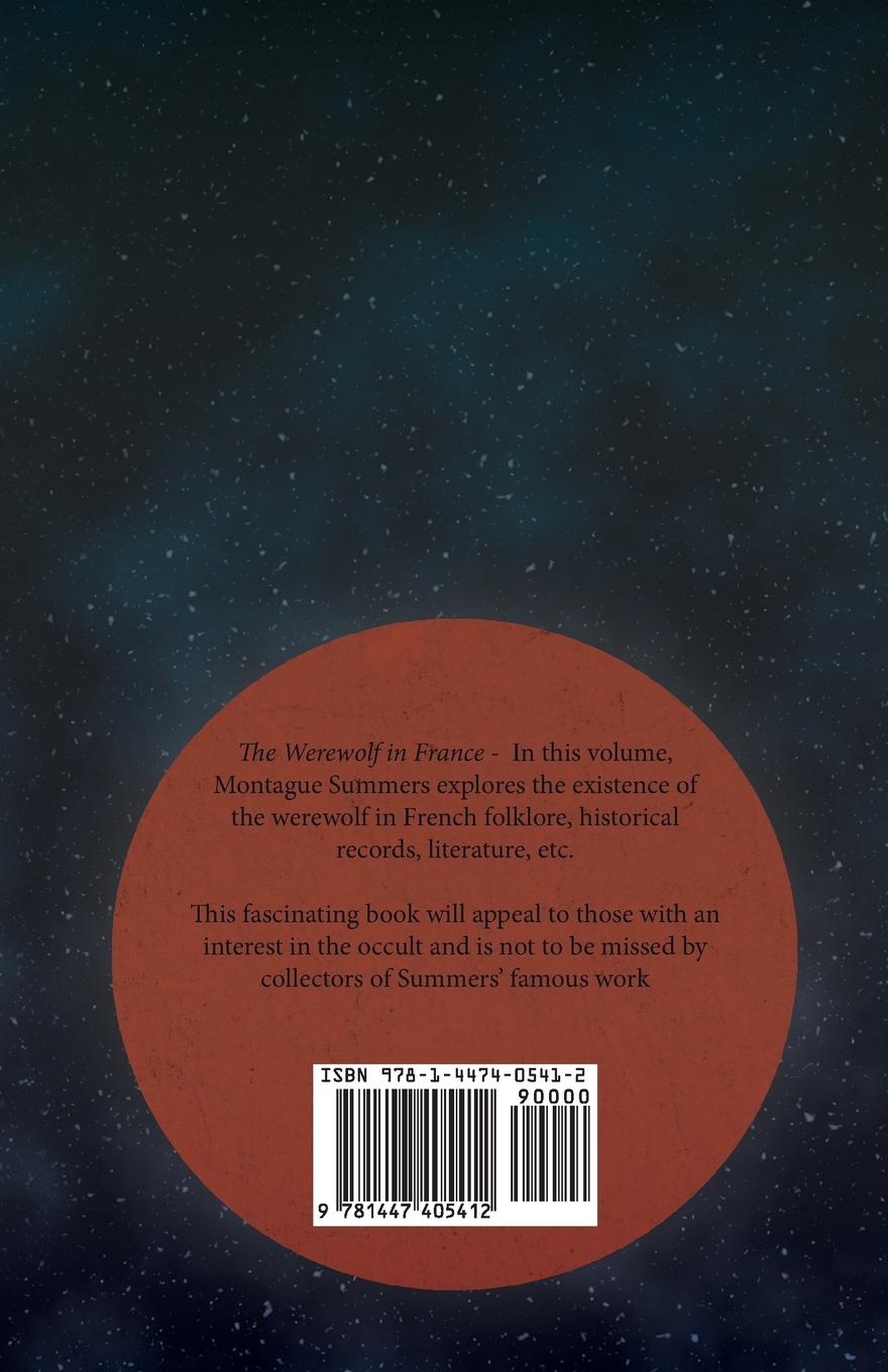 Rückseitencover The Werewolf in France (Fantasy and Horror Classics)