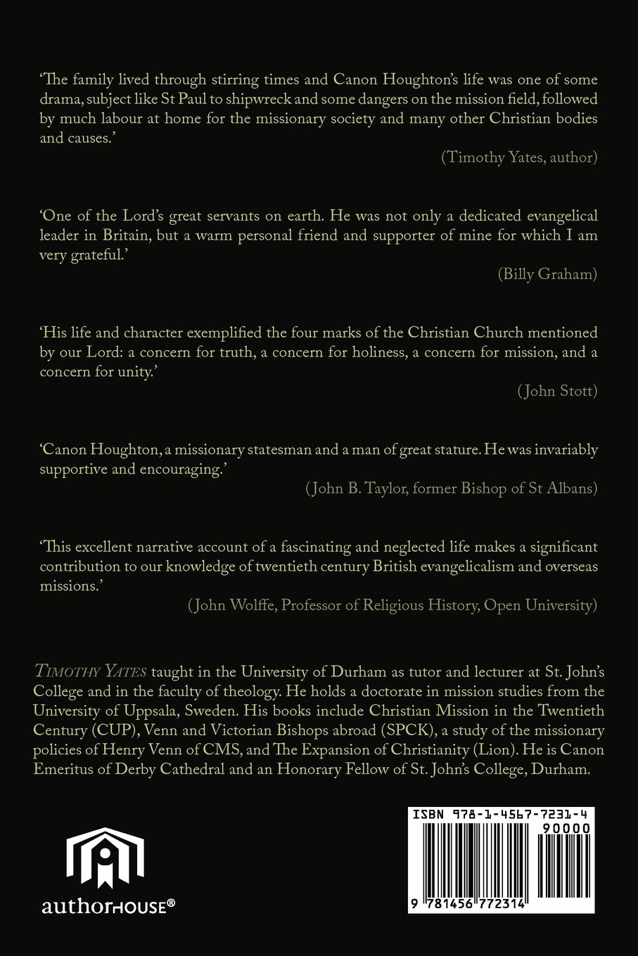 Rückseitencover Pioneer Missionary, Evangelical Statesman