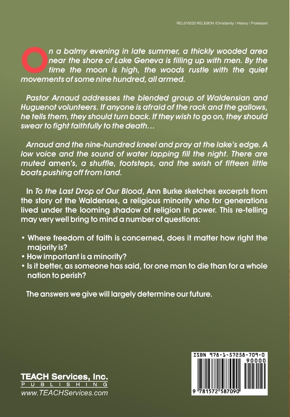 Rückseitencover To the Last Drop of Our Blood