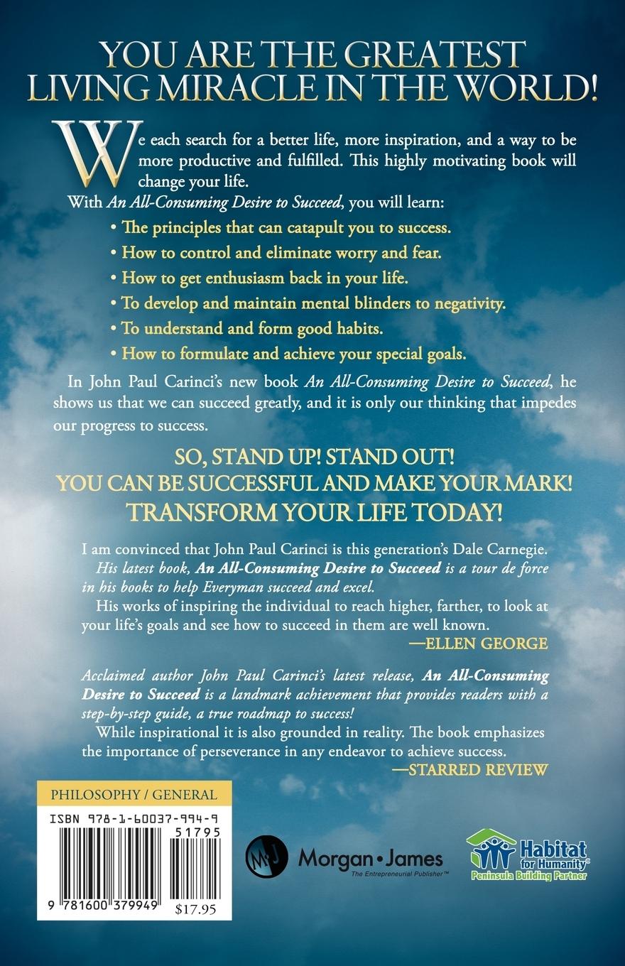 Rückseitencover An All-Consuming Desire to Succeed