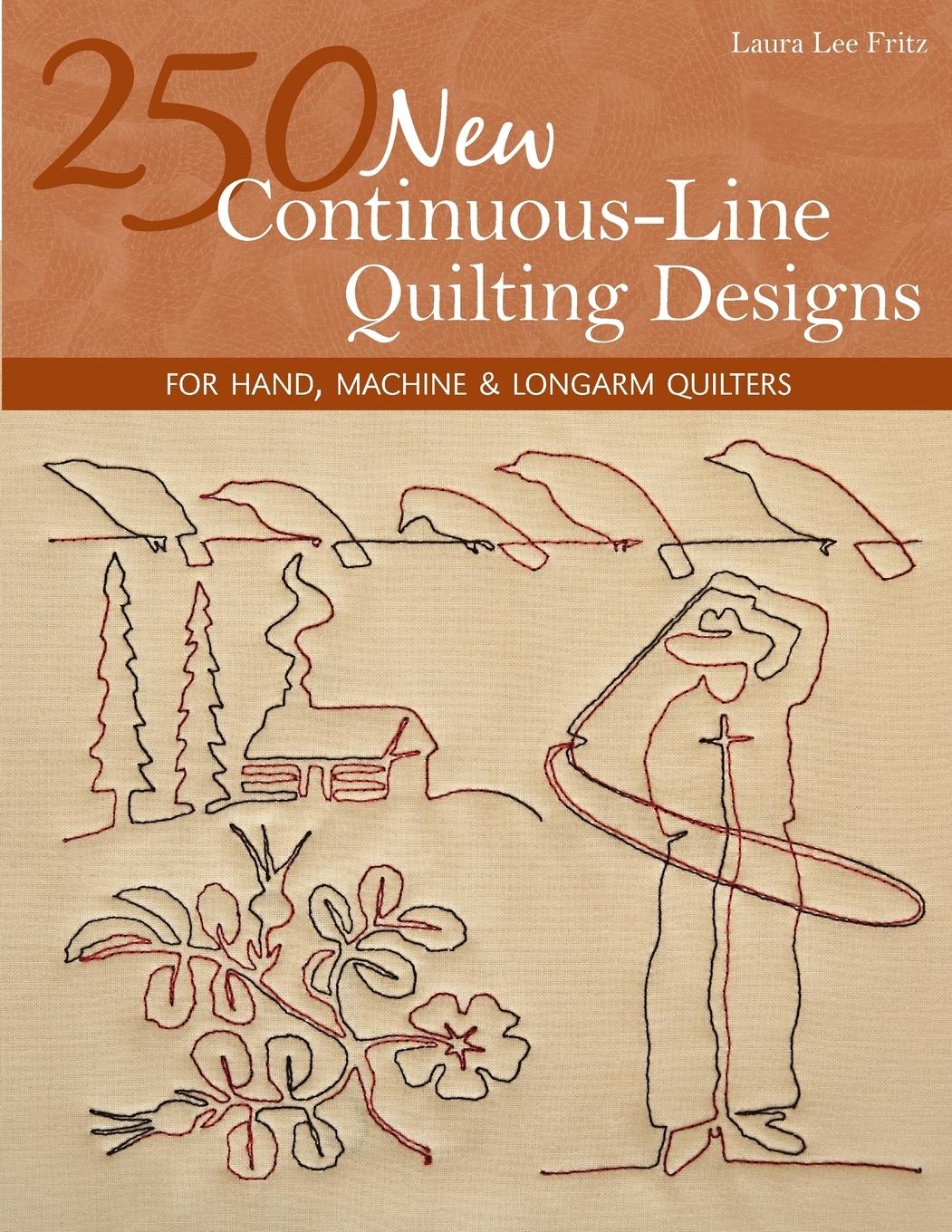 Vorderes Coverbild 250 New Continuous-Line Quilting Designs-Print-on-Demand-Edition