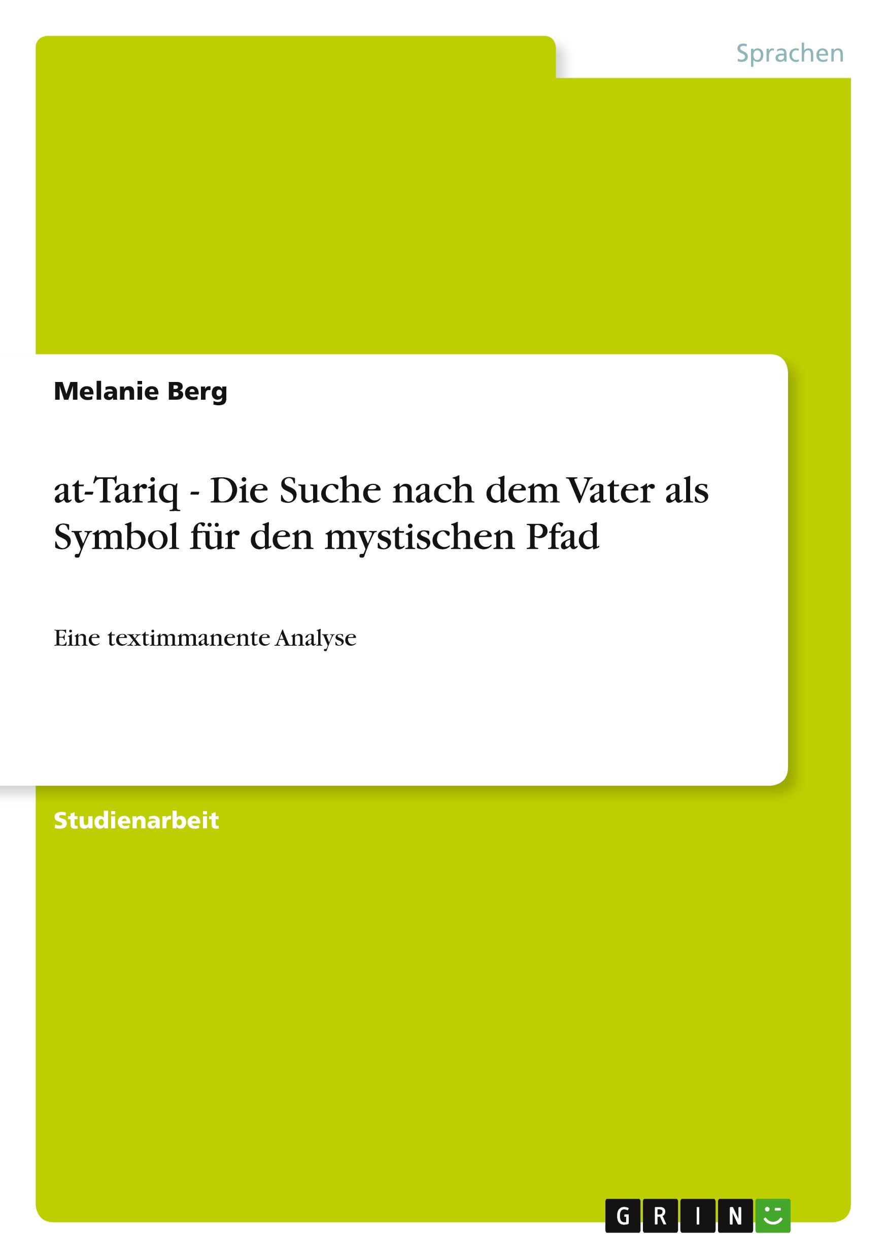 Vorderes Coverbild at-Tariq - Die Suche nach dem Vater als Symbol für den mystischen Pfad
