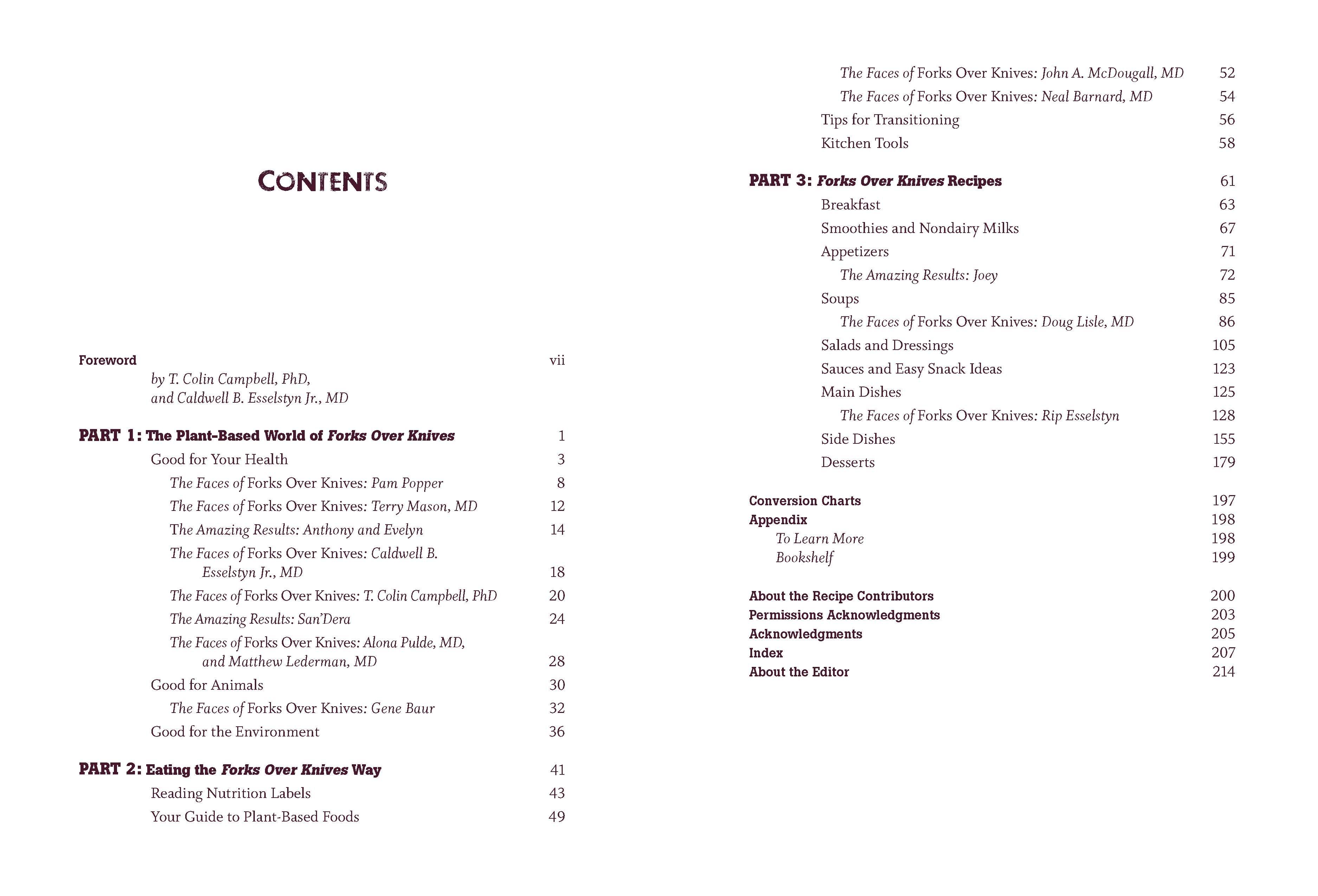 Beispielinhalt (Bild) Forks Over Knives