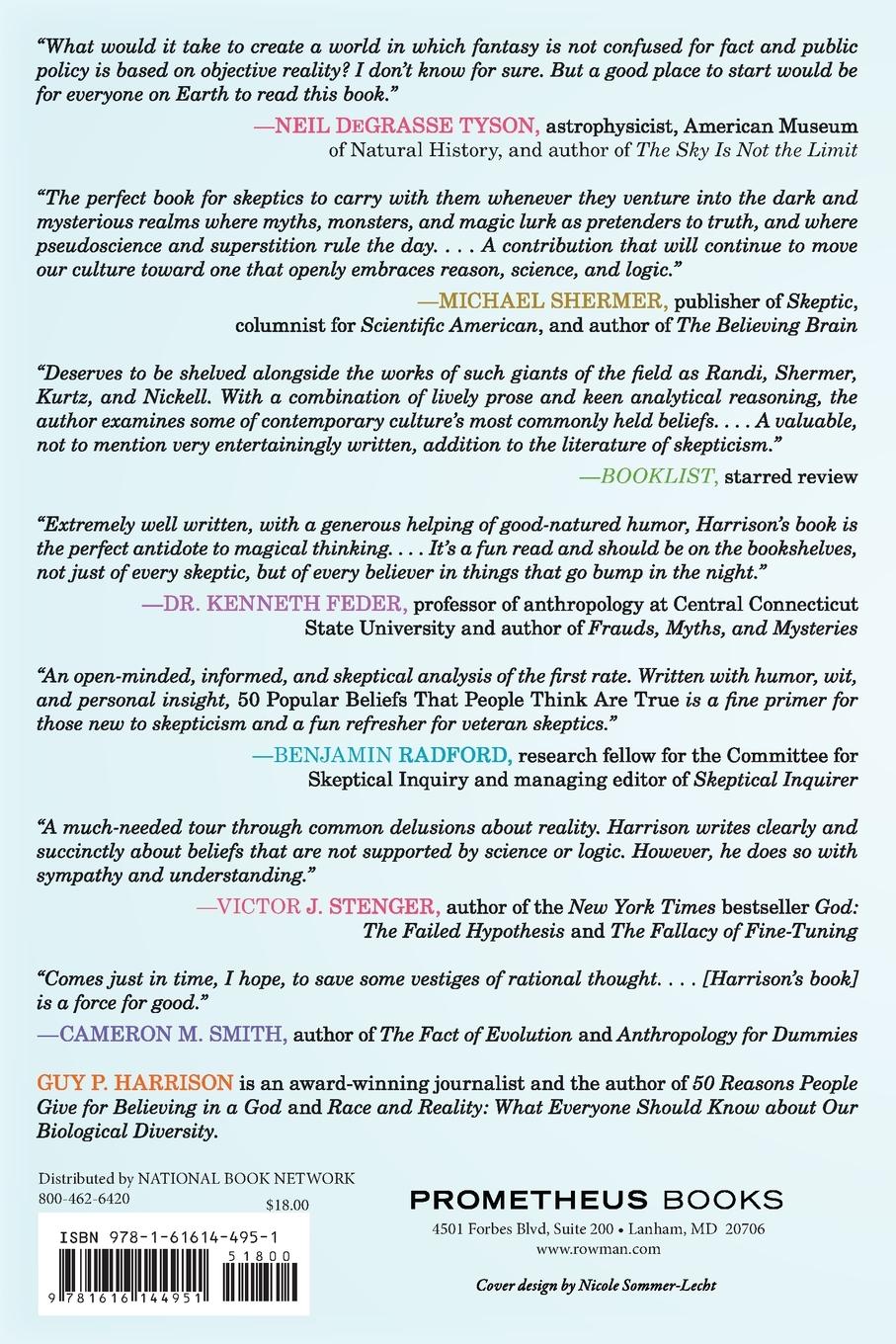 Rückseitencover 50 Popular Beliefs That People Think Are True