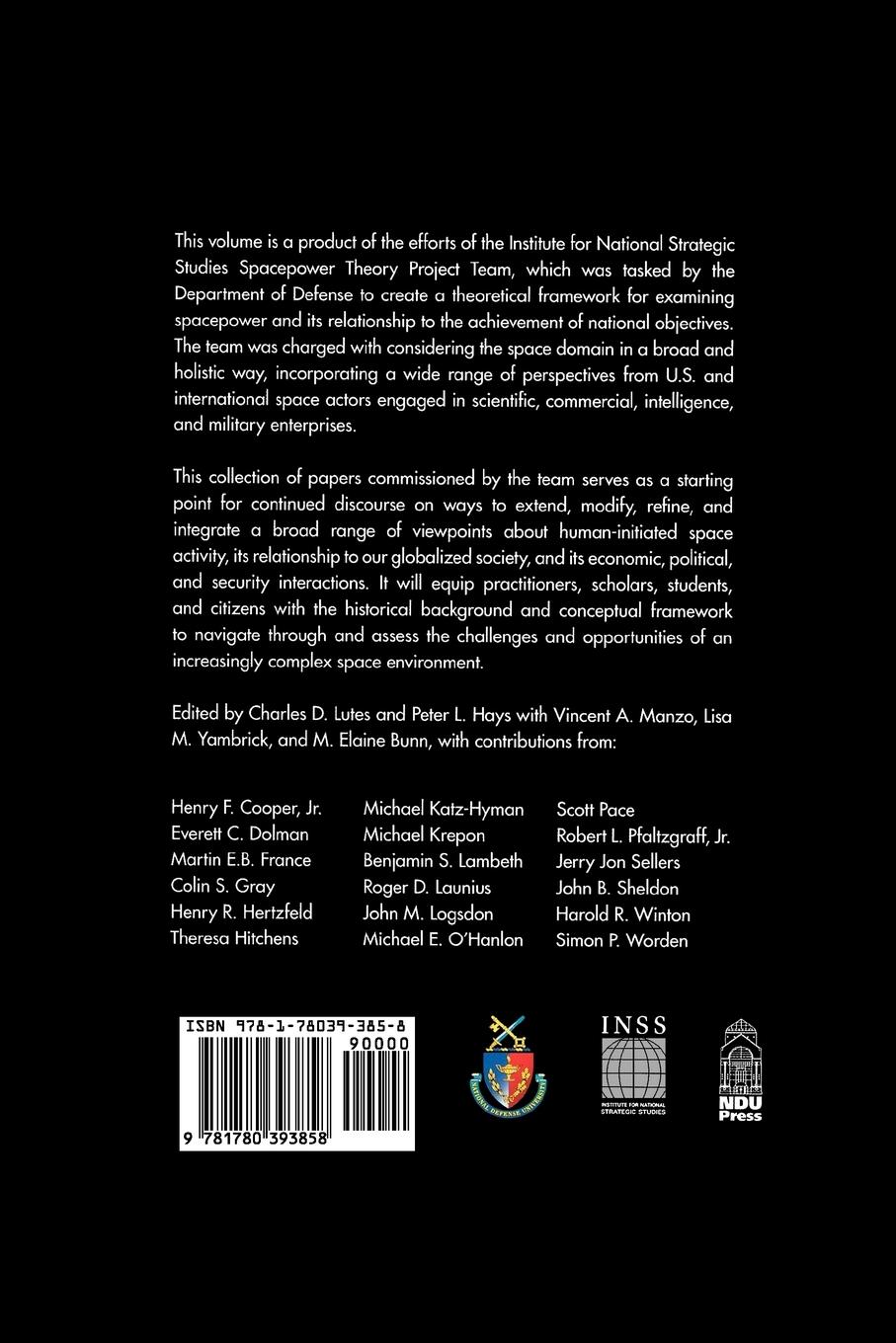 Rückseitencover Toward a Theory of Spacepower