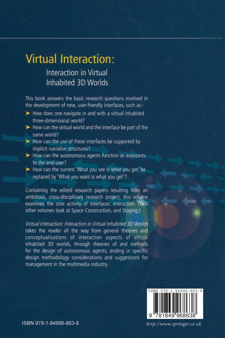 Rückseitencover Virtual Interaction: Interaction in Virtual Inhabited 3D Worlds