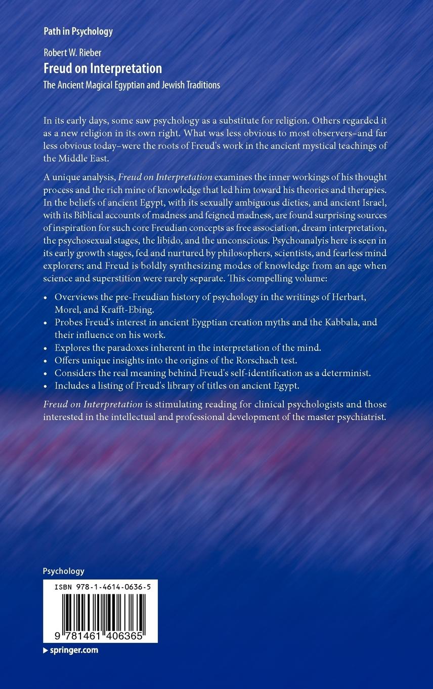Rückseitencover Freud on Interpretation