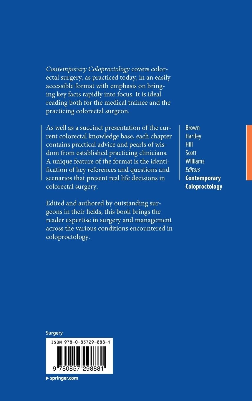 Rückseitencover Contemporary Coloproctology