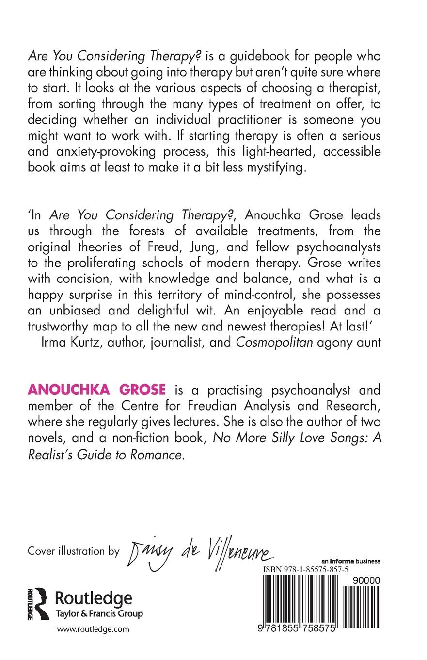 Rückseitencover Are You Considering Therapy?