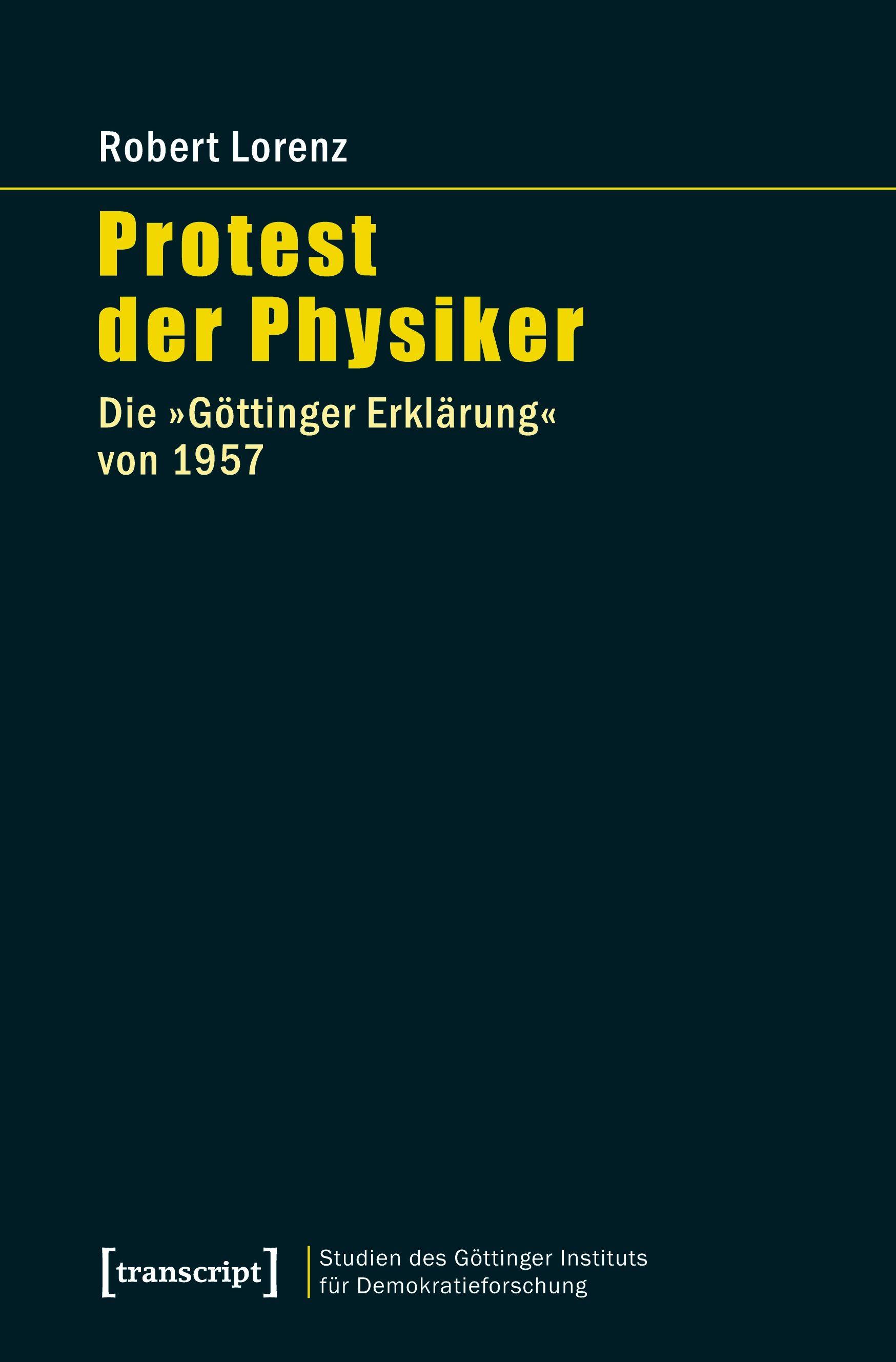 Vorderes Coverbild Protest der Physiker