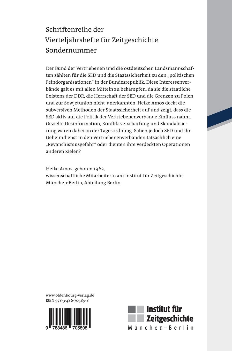 Rückseitencover Vertriebenenverbände im Fadenkreuz