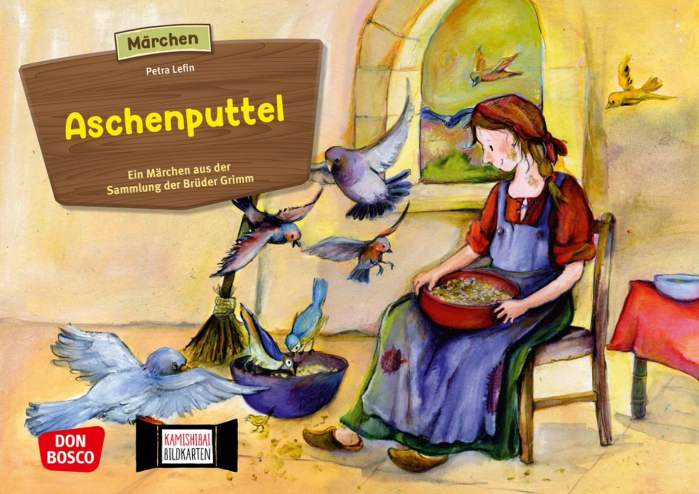 Vorderes Coverbild Aschenputtel. Kamishibai Bildkartenset.