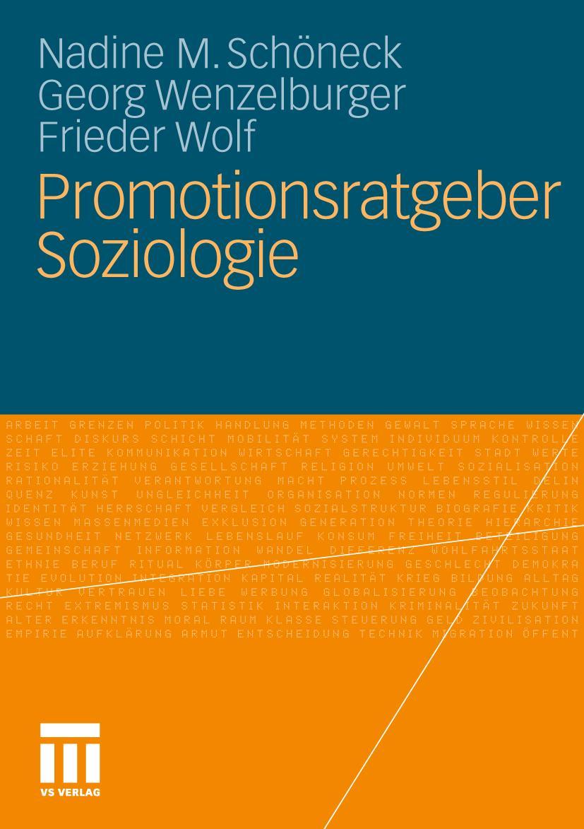 Vorderes Coverbild Promotionsratgeber Soziologie
