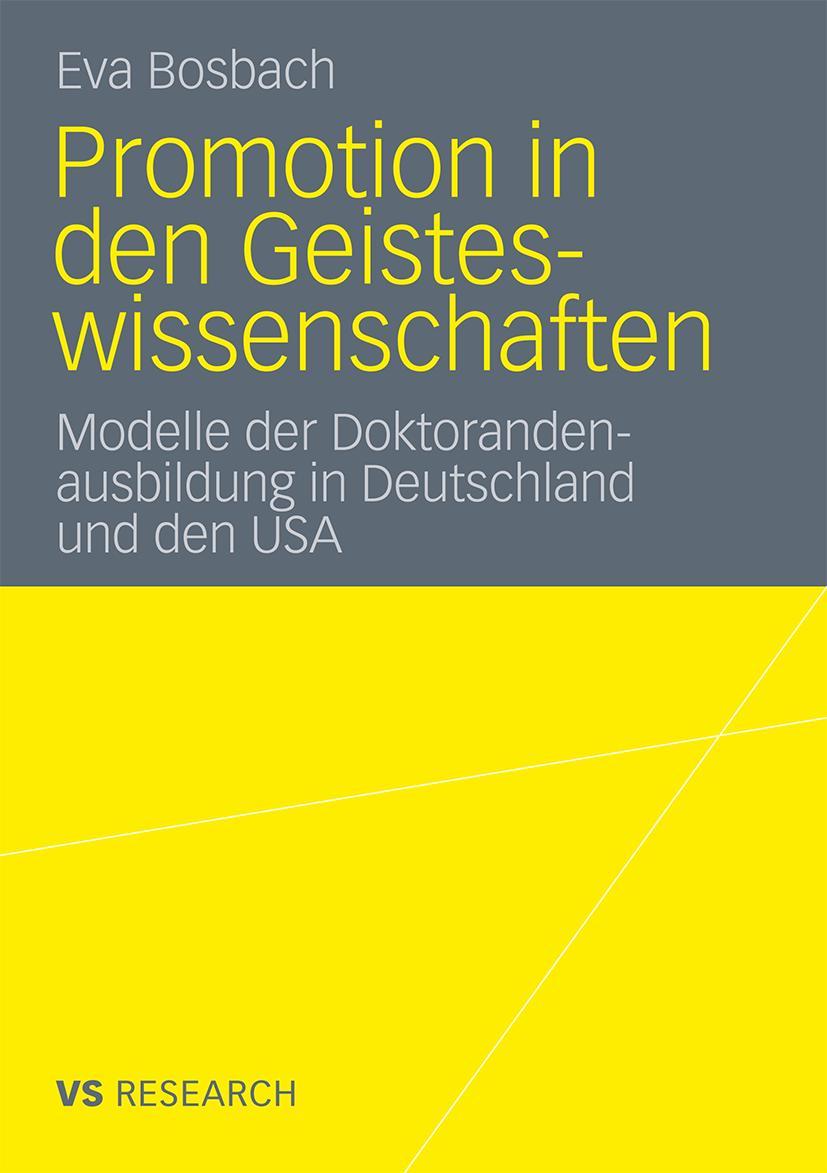 Vorderes Coverbild Promotion in den Geisteswissenschaften