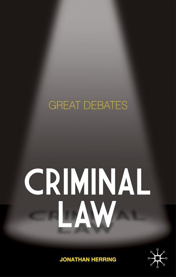 Vorderes Coverbild Criminal Law