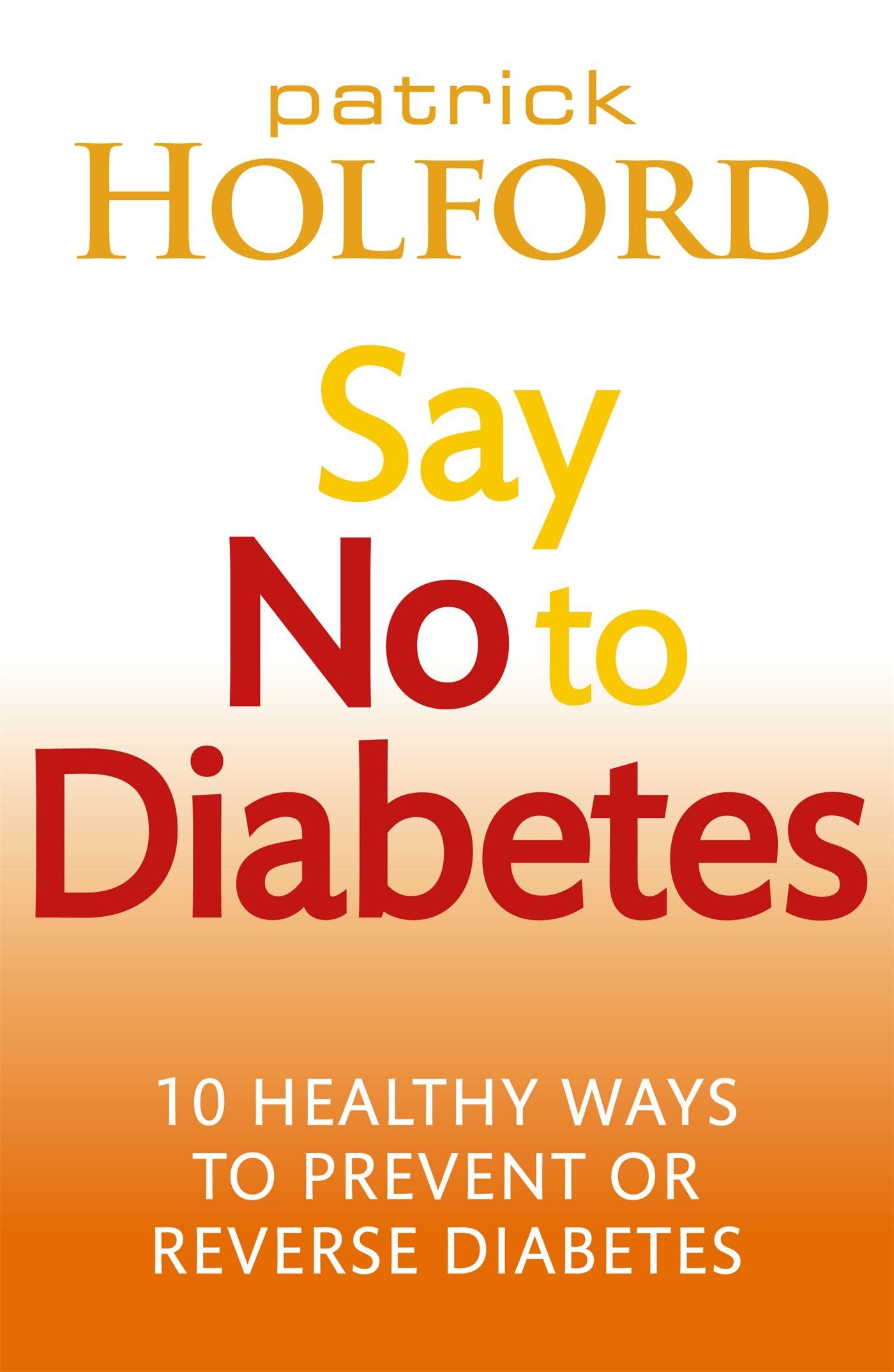 Vorderes Coverbild Say No to Diabetes