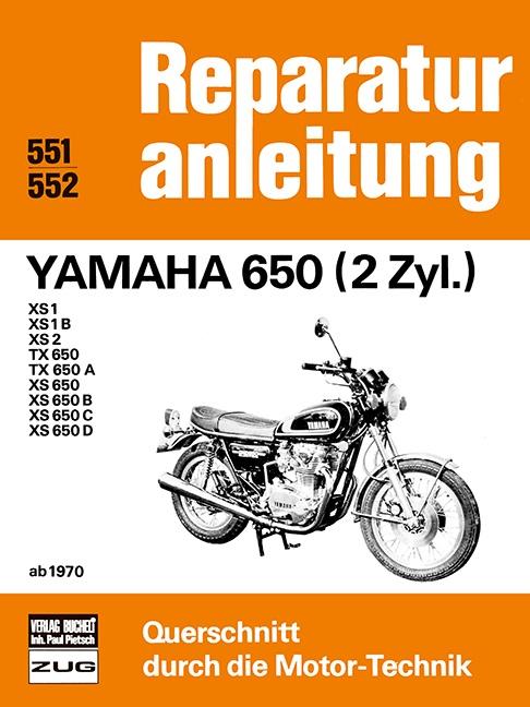 Vorderes Coverbild Yamaha 650 (2 Zyl.) ab 1970