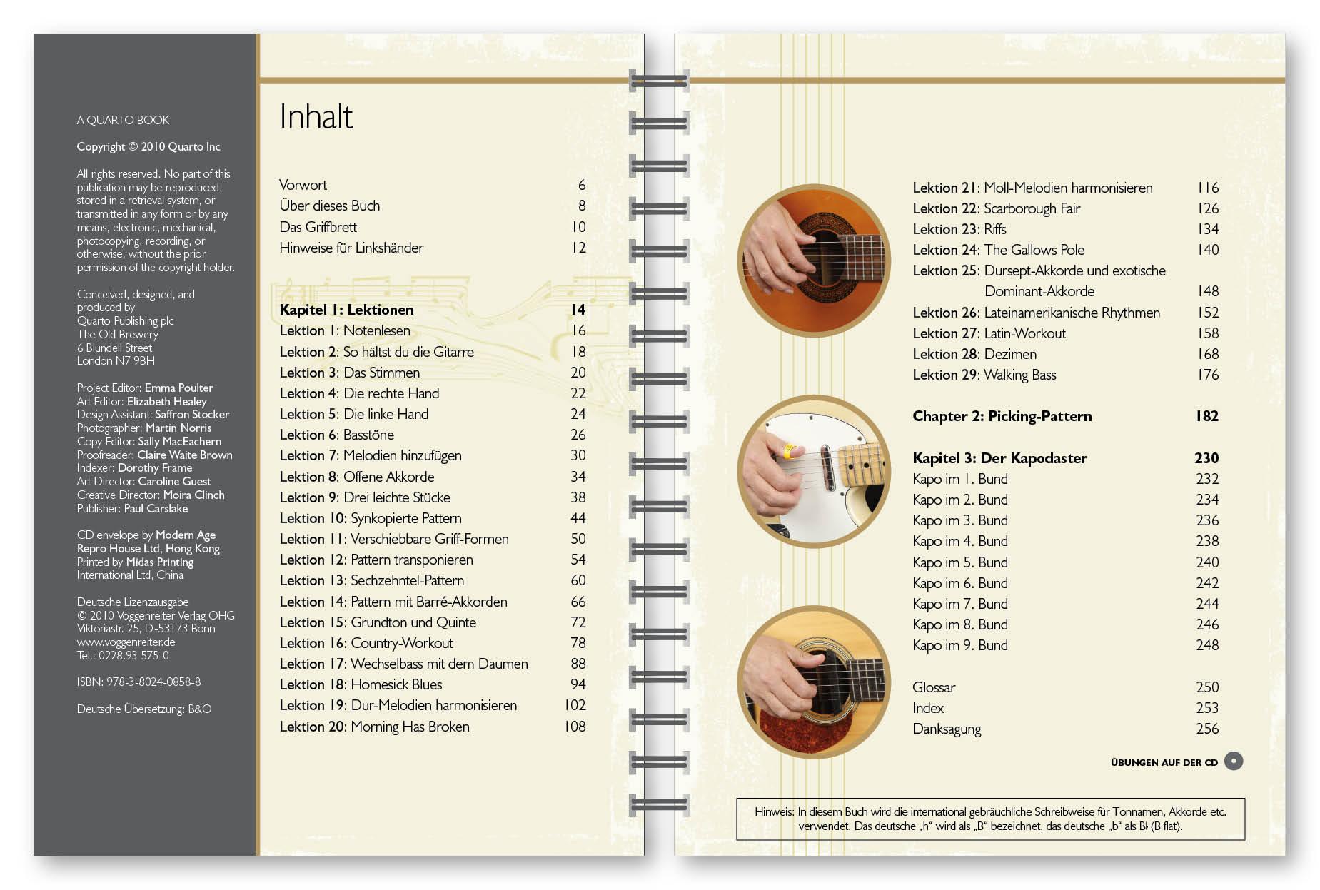 Beispielinhalt (Bild) Fingerpicking - Der Komplettkurs