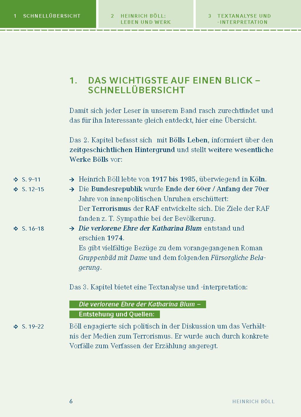 Beispielinhalt (Bild) Die verlorene Ehre der Katharina BlumTextanalyse und Interpretation zu Heinrich Böll
