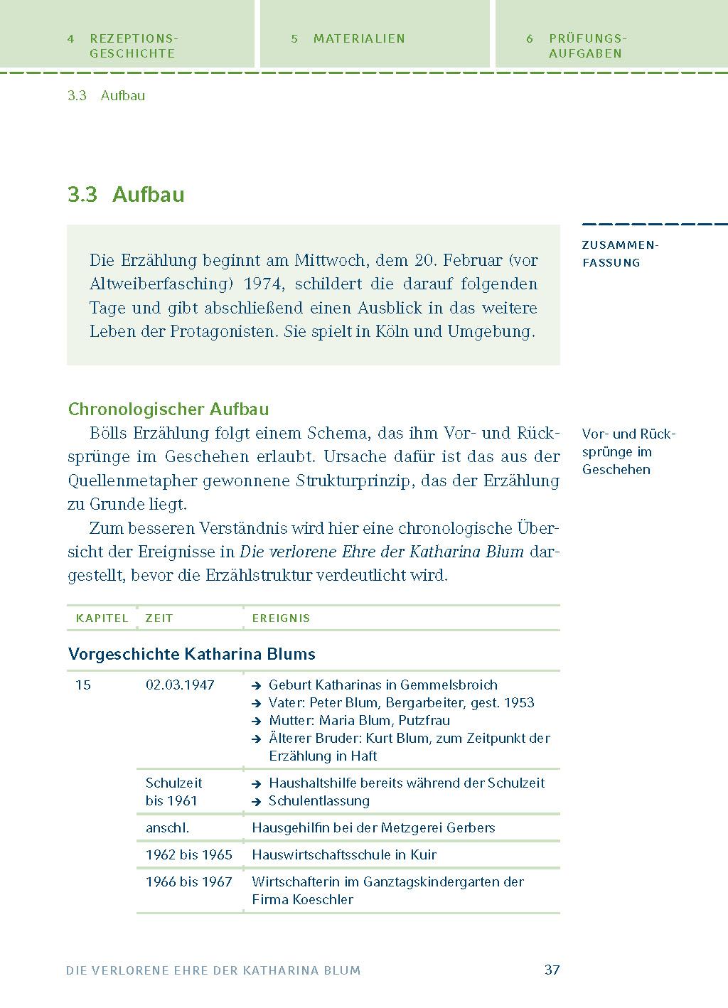 Beispielinhalt (Bild) Die verlorene Ehre der Katharina BlumTextanalyse und Interpretation zu Heinrich Böll