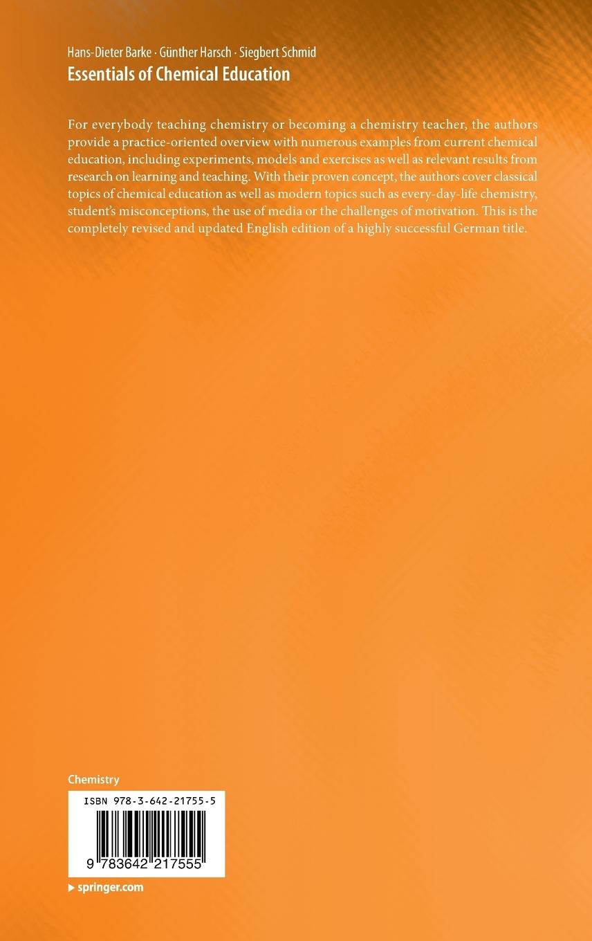 Rückseitencover Essentials of Chemical Education