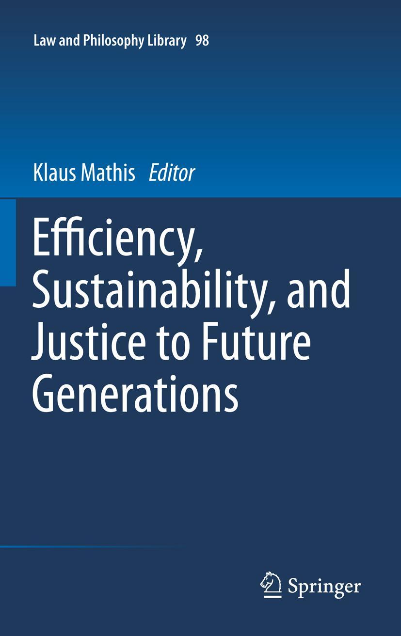 Vorderes Coverbild Efficiency, Sustainability, and Justice to Future Generations