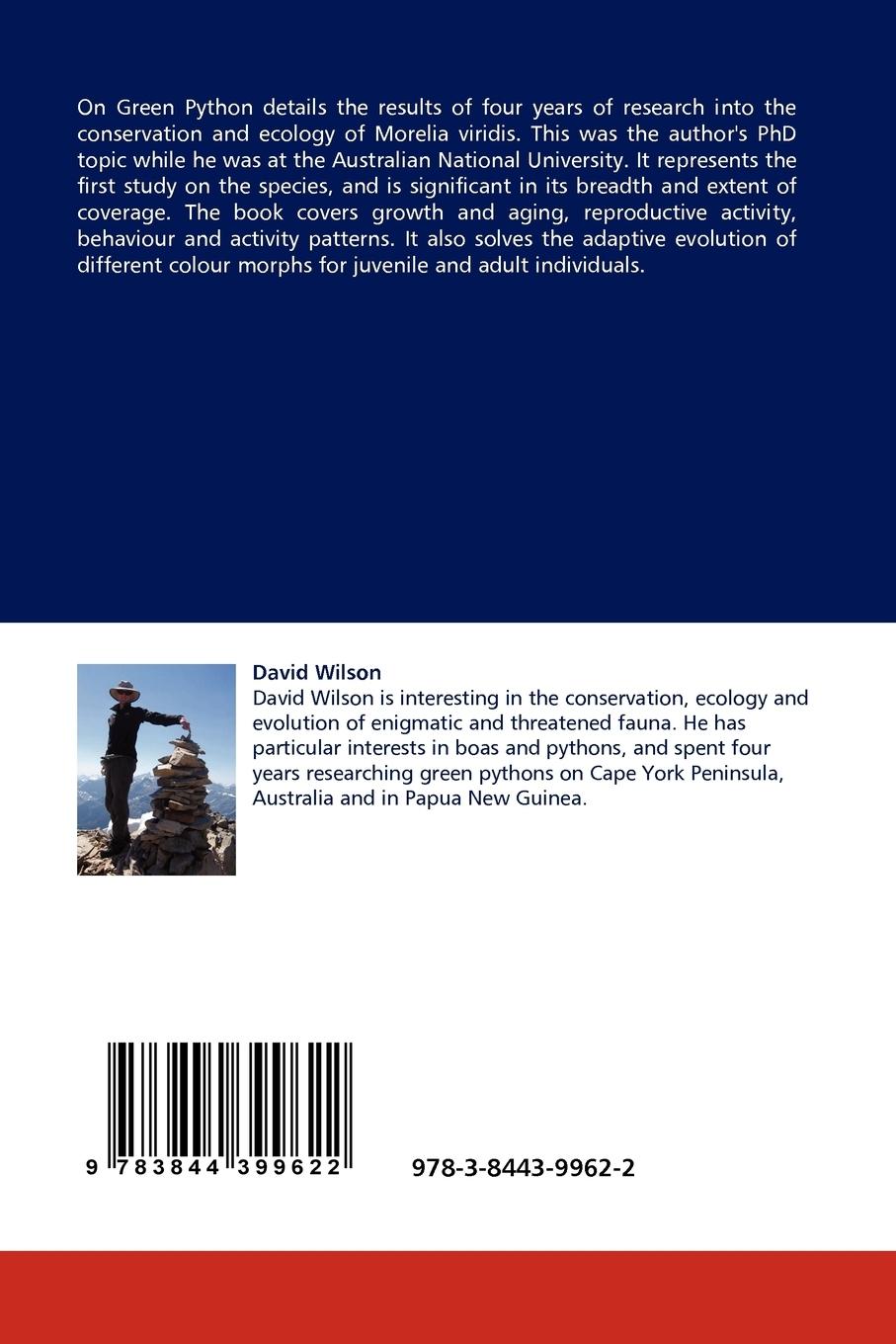 Rückseitencover On Green Pythons