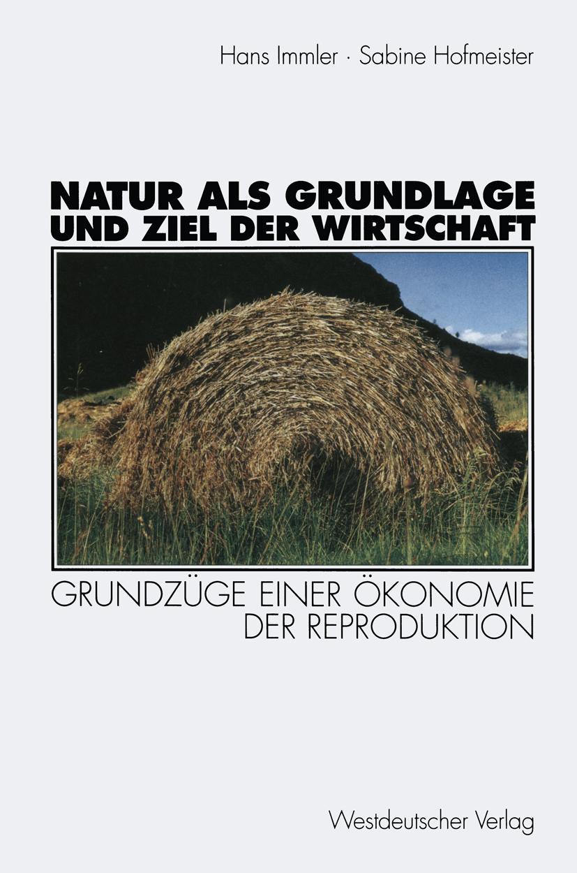 Vorderes Coverbild Natur als Grundlage und Ziel der Wirtschaft