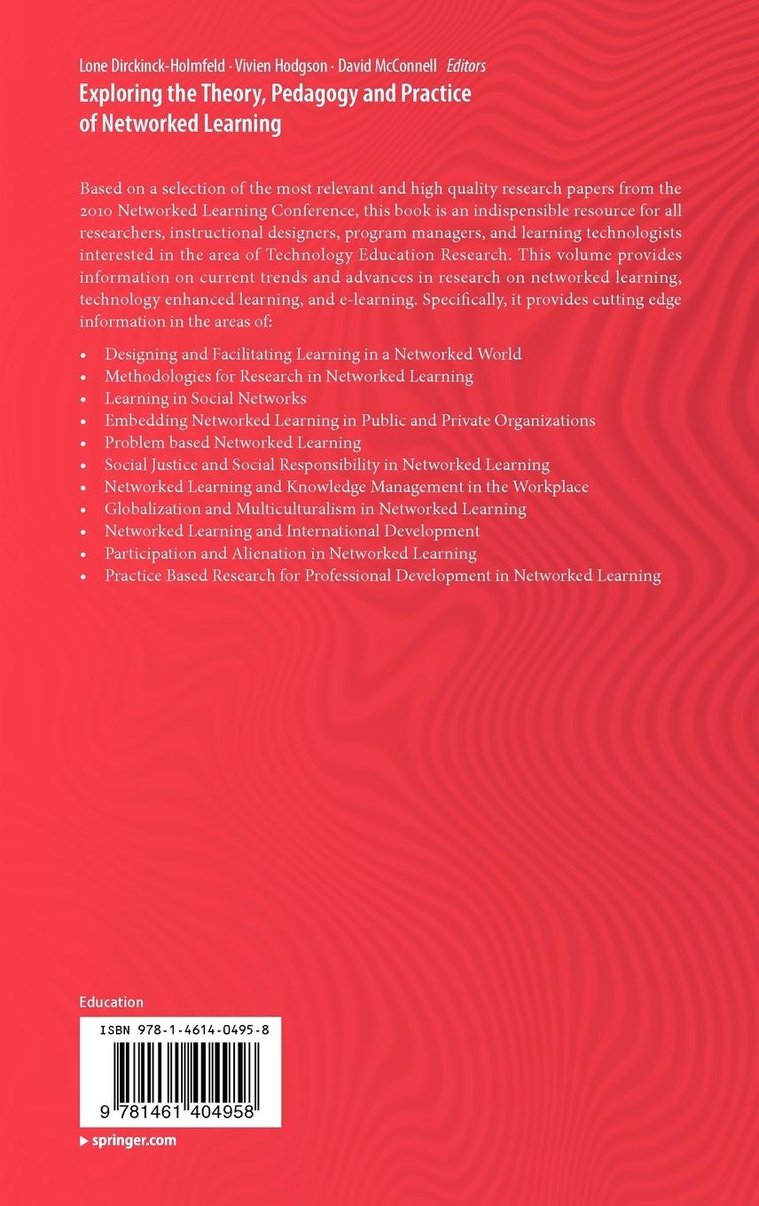 Rückseitencover Exploring the Theory, Pedagogy and Practice of Networked Learning