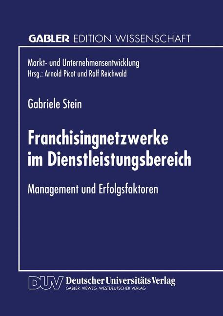 Vorderes Coverbild Franchisingnetzwerke im Dienstleistungsbereich