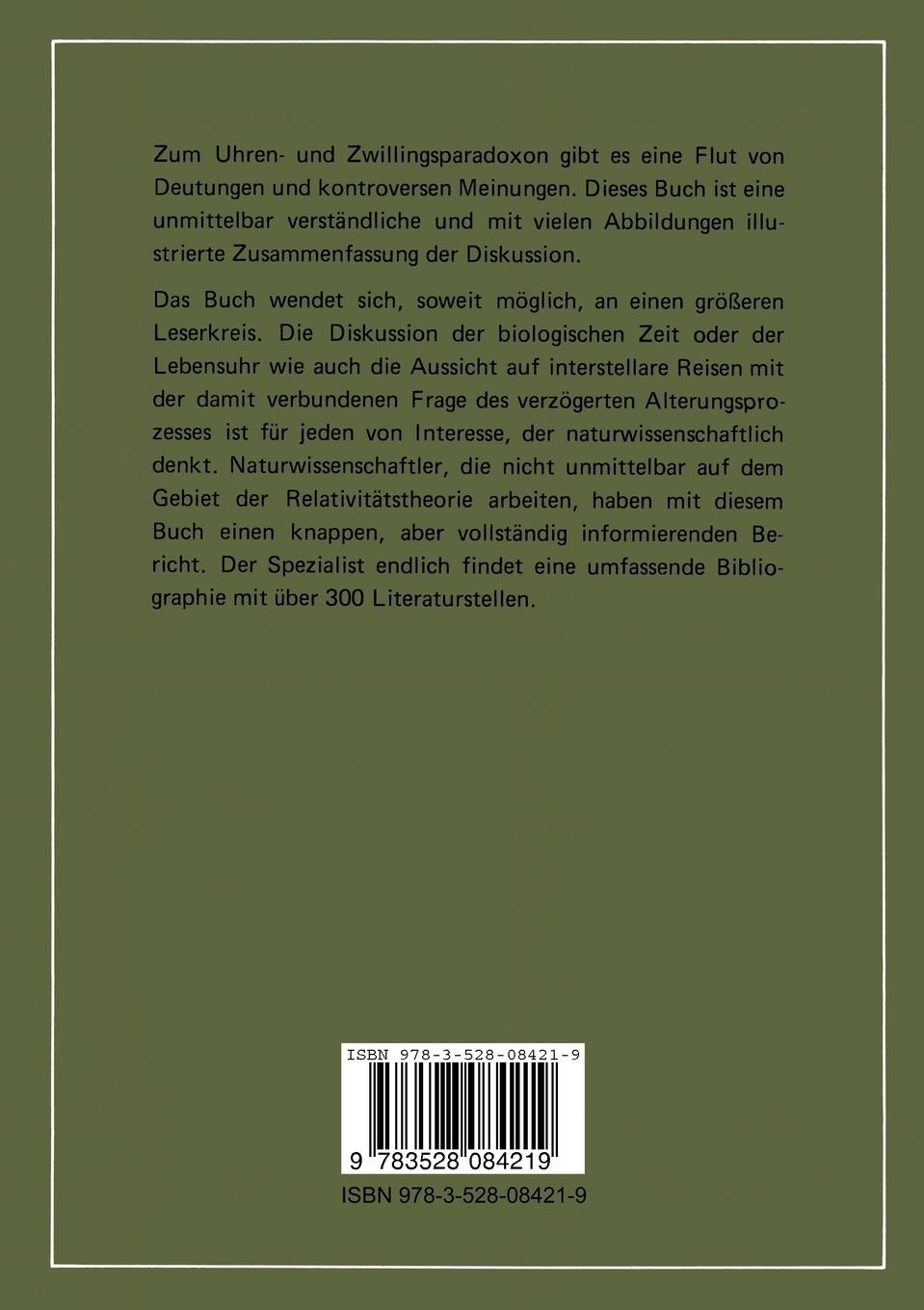 Rückseitencover Reisen durch die Raum-Zeit