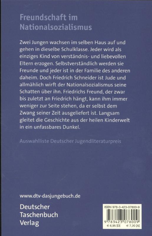 Rückseitencover Damals war es Friedrich