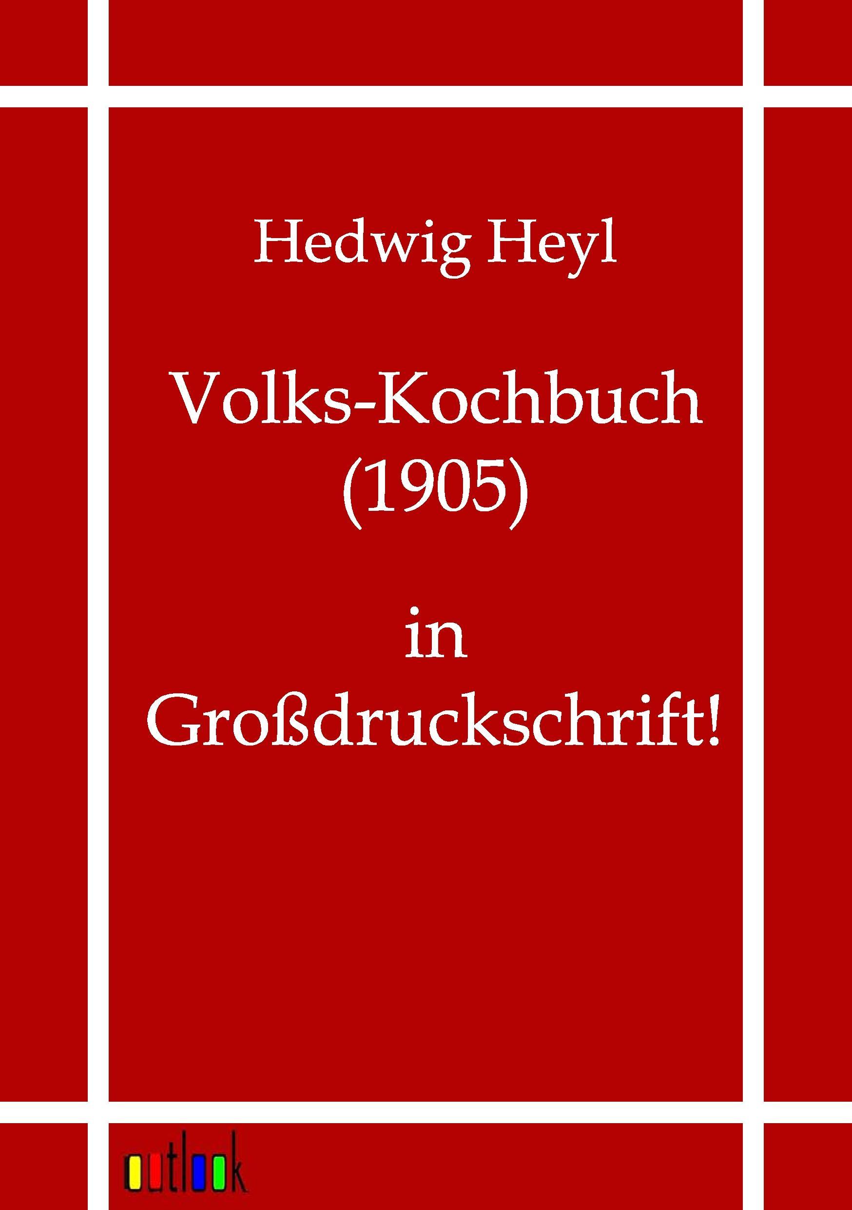 Vorderes Coverbild Volks-Kochbuch (1905)
