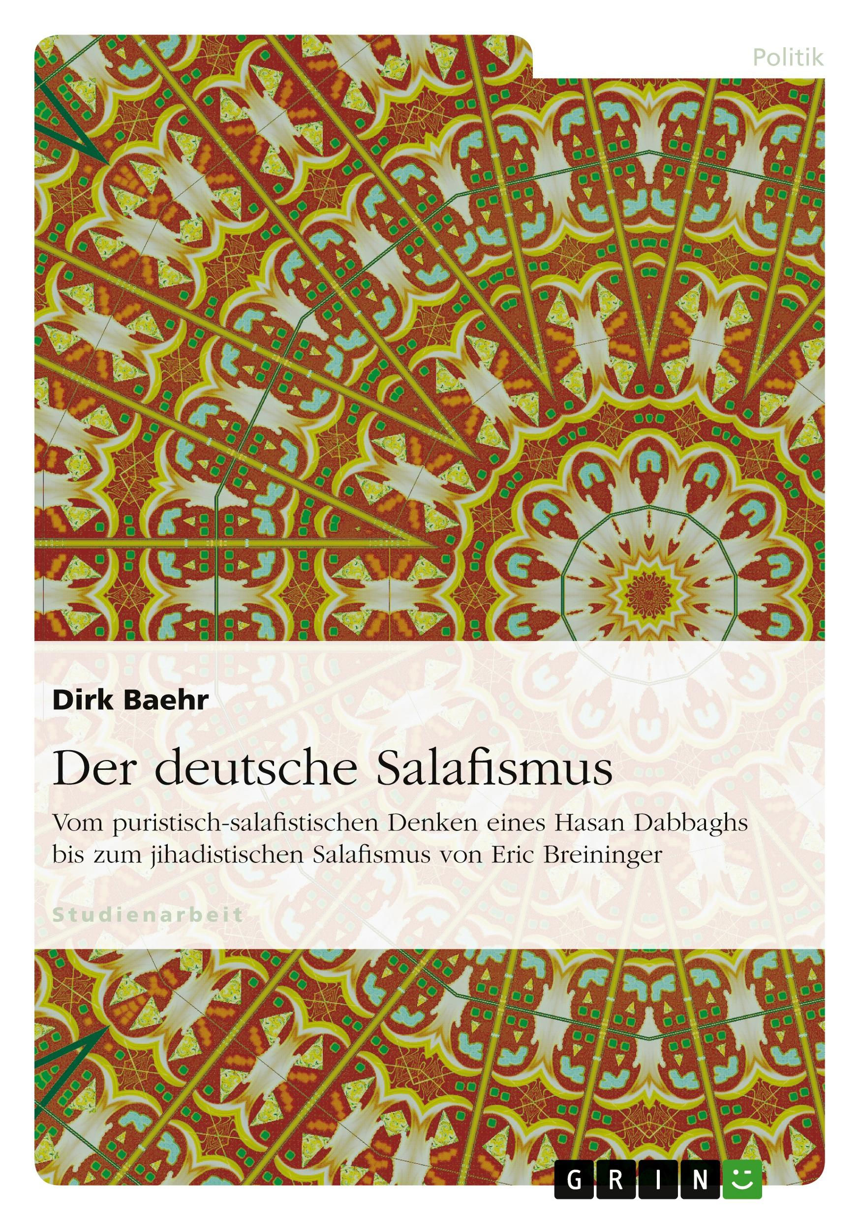 Vorderes Coverbild Der deutsche Salafismus