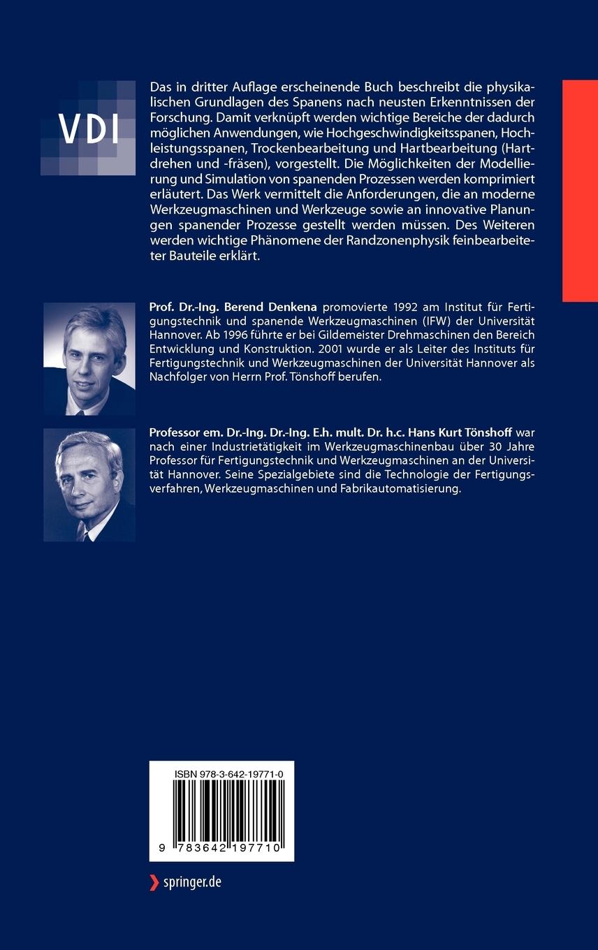 Rückseitencover Spanen