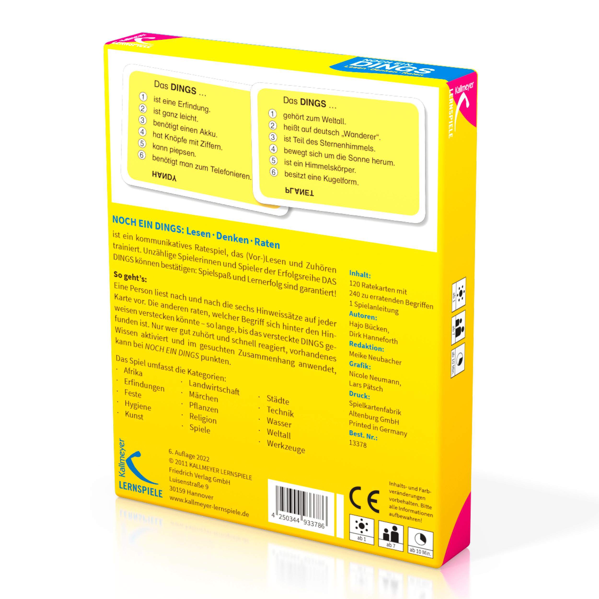 Rückseitencover Noch ein DINGS