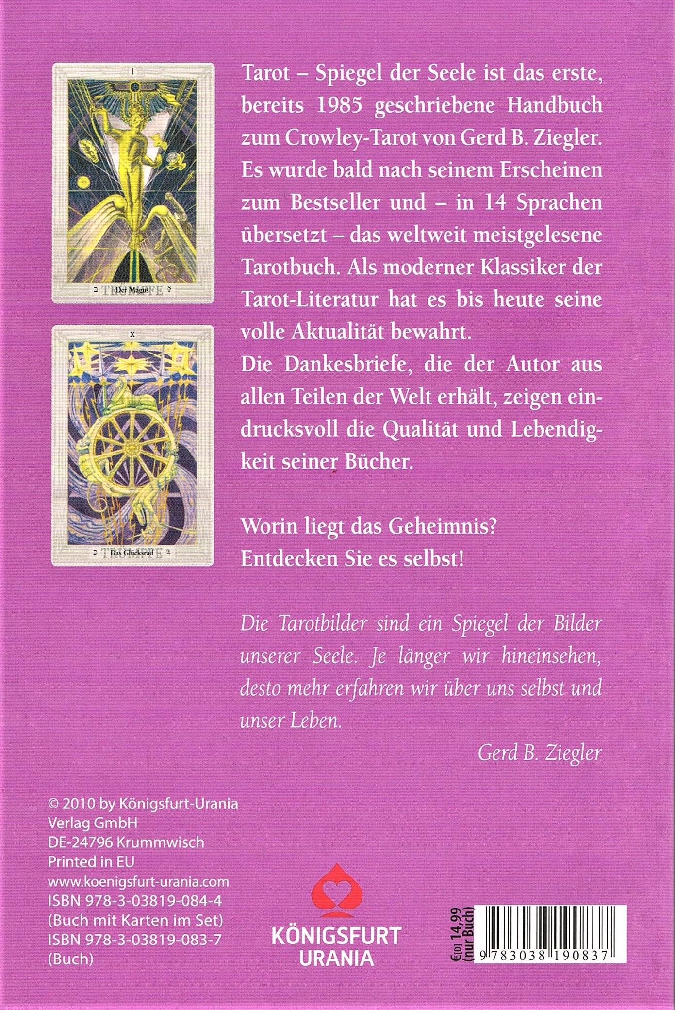 Rückseitencover Tarot. Spiegel der Seele