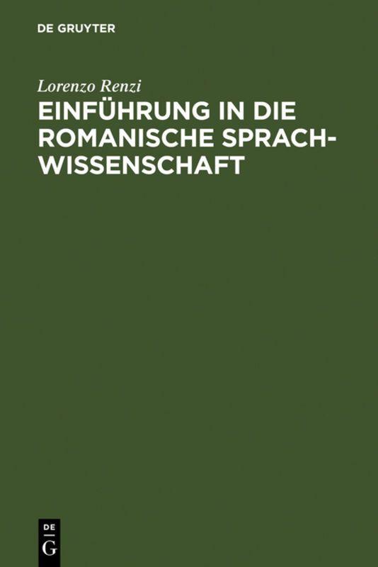 Vorderes Coverbild Einführung in die romanische Sprachwissenschaft