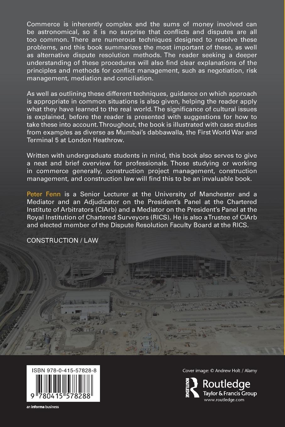 Rückseitencover Commercial Conflict Management and Dispute Resolution