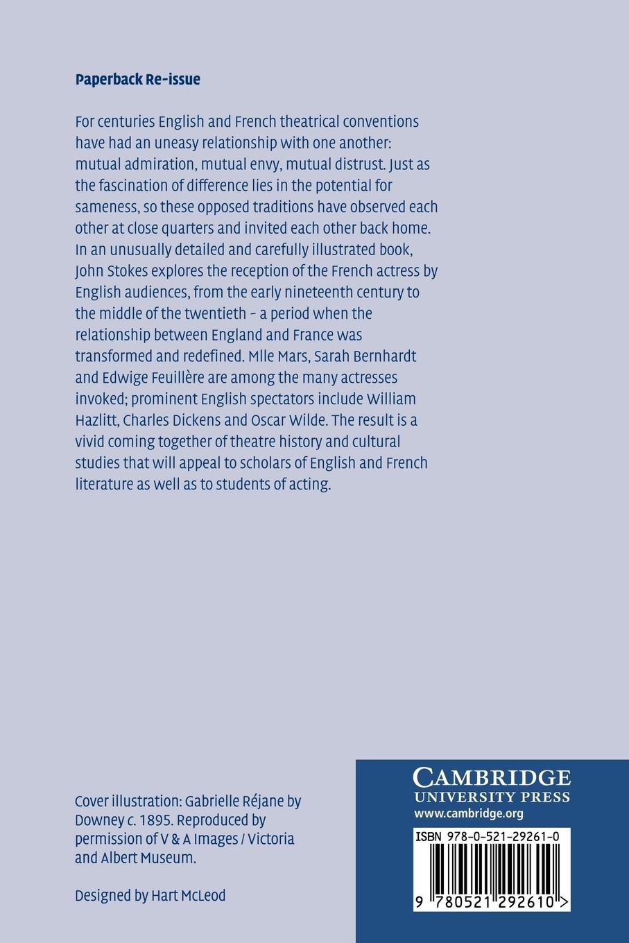 Rückseitencover The French Actress and Her English Audience