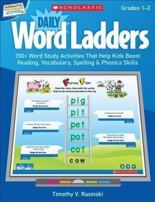 Vorderes Coverbild Interactive Whiteboard Activities: Daily Word Ladders (Gr. 1-2): 150+ Word Study Activities That Help Kids Boost Reading, Vocabulary, Spelling & Phoni